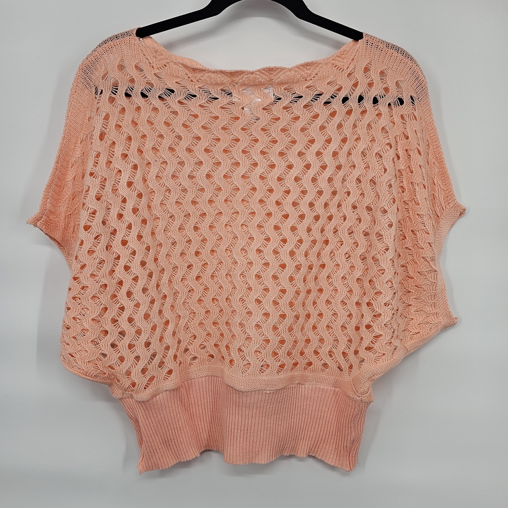 Peach Knit Top Large EXCELLENT